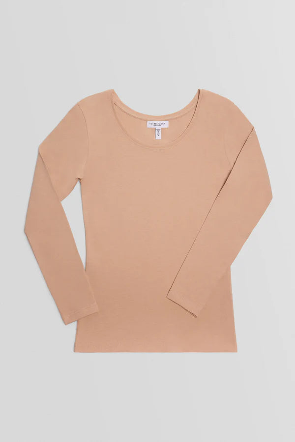 Ysabel Mora Long Sleeve Cotton Sweater